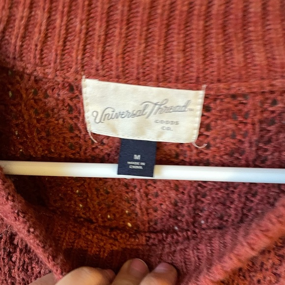 Universal Thread Burnt Red Knit Sweater - Picture 2 of 3